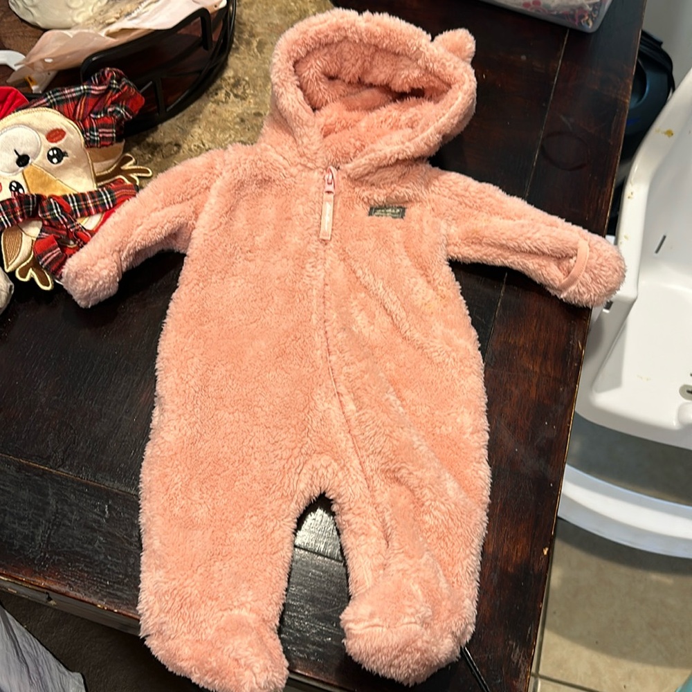 Eddie Bauer infant fleece coveralls